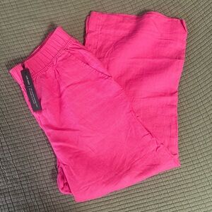 Tahari Linen Wide Leg Pants